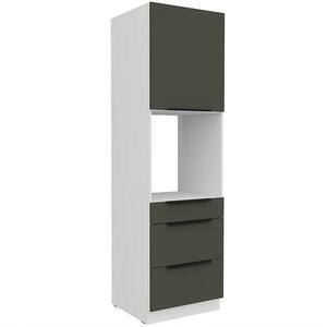 Konyhaszekrény Aria-Gr/Wh Anti Fingerprint 60dps-210 1f 3s kép