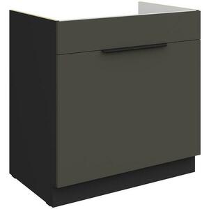 Konyhaszekrény Aria-Gr/Bl Anti Fingerprint 80zl 1s Bb kép