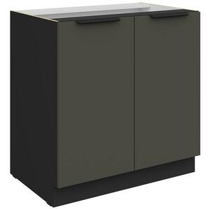 Konyhaszekrény Aria-Gr/Bl Anti Fingerprint 80d 2f Bb kép