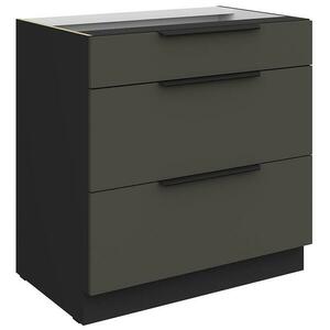 Konyhaszekrény Aria-Gr/Bl Anti Fingerprint 80d 3s Bb kép