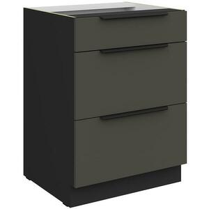 Konyhaszekrény Aria-Gr/Bl Anti Fingerprint 60d 3s Bb kép