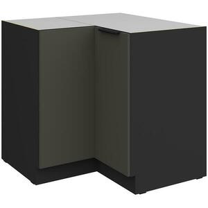 Konyhaszekrény Aria-Gr/Bl Anti Fingerprint 90x90 Dn 2f Bb kép