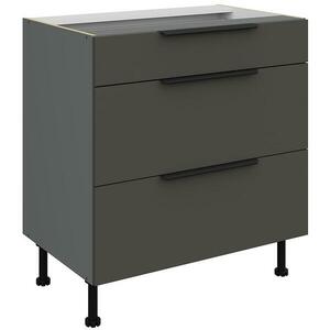 Konyhaszekrény Aria-Gr/Ant Anti Fingerprint 80d 3s Bb kép