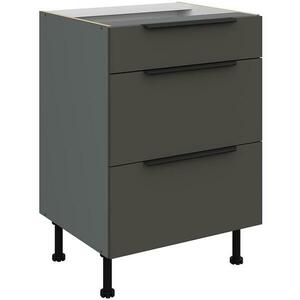 Konyhaszekrény Aria-Gr/Ant Anti Fingerprint 60d 3s Bb kép