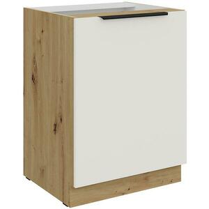 Konyhaszekrény Aria-Wh/Ar Anti Fingerprint 60d 1f Bb kép