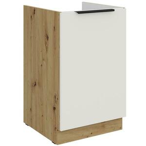 Konyhaszekrény Aria-Wh/Ar Anti Fingerprint 50zl 1f Bb kép