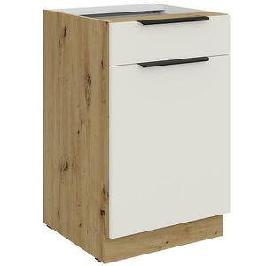 Konyhaszekrény Aria-Wh/Ar Anti Fingerprint 50d 1f 1s Bb kép