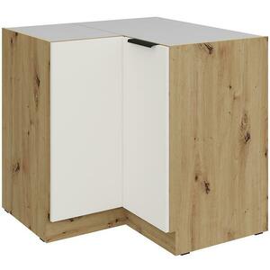 Konyhaszekrény Aria-Wh/Ar Anti Fingerprint 90x90 Dn 2f Bb kép