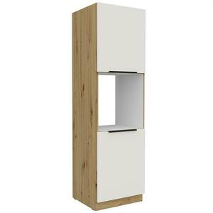 Konyhaszekrény Aria-Wh/Ar Anti Fingerprint 60dp-210 2f kép