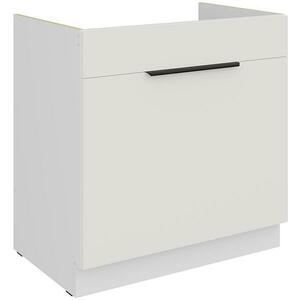 Konyhaszekrény Aria-Wh/Wh Anti Fingerprint 80zl 1s Bb kép