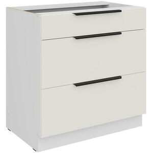 Konyhaszekrény Aria-Wh/Wh Anti Fingerprint 80d 3s Bb kép