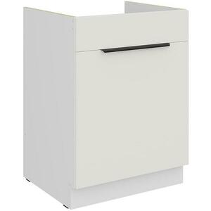 Konyhaszekrény Aria-Wh/Wh Anti Fingerprint 60zl 1s Bb kép