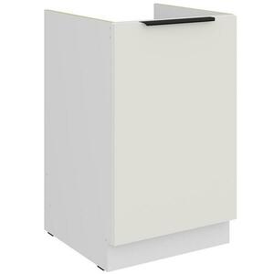 Konyhaszekrény Aria-Wh/Wh Anti Fingerprint 50zl 1f Bb kép