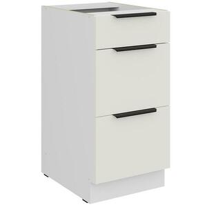 Konyhaszekrény Aria-Wh/Wh Anti Fingerprint 40d 3s Bb kép