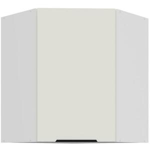 Konyhaszekrény Aria-Wh/Wh Anti Fingerprint 60x60 Gn-72 1f (45°) kép