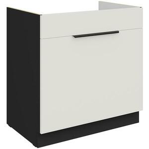 Konyhaszekrény Aria-Wh/Bl Anti Fingerprint 80zl 1s Bb kép