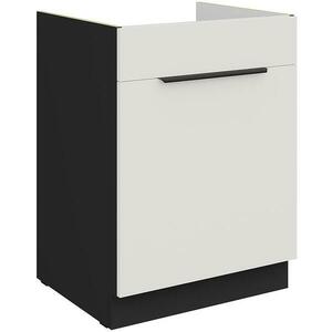 Konyhaszekrény Aria-Wh/Bl Anti Fingerprint 60zl 1s Bb kép