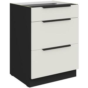 Konyhaszekrény Aria-Wh/Bl Anti Fingerprint 60d 3s Bb kép