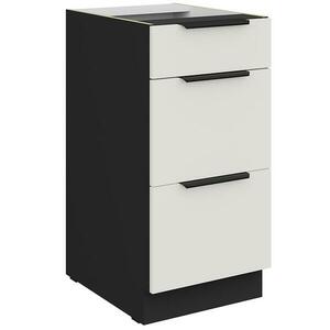 Konyhaszekrény Aria-Wh/Bl Anti Fingerprint 40d 3s Bb kép