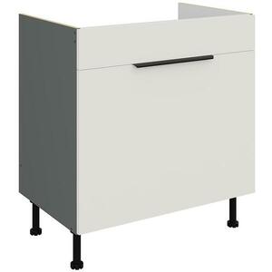 Konyhaszekrény Aria-Wh/Ant Anti Fingerprint 80zl 1s Bb kép