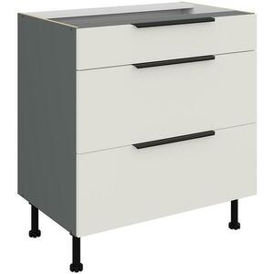 Konyhaszekrény Aria-Wh/Ant Anti Fingerprint 80d 3s Bb kép