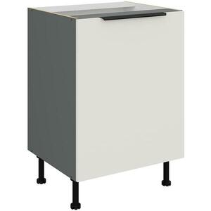 Konyhaszekrény Aria-Wh/Ant Anti Fingerprint 60d 1f Bb kép