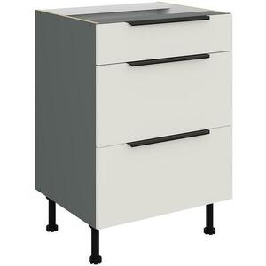 Konyhaszekrény Aria-Wh/Ant Anti Fingerprint 60d 3s Bb kép