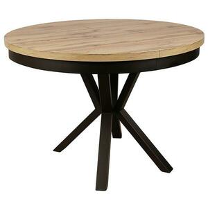 Asztal St-42 90+50 Tölgy Wotan/Tölgy -Fém láb kép