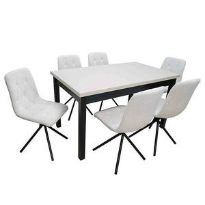 Étkező készlet 1+6 Suzan kasmír/fekete kép