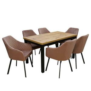 Étkező készlet 1+6 Flora wotan/fekete kép