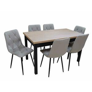 Étkező készlet 1+6 Miki cremona/fekete kép