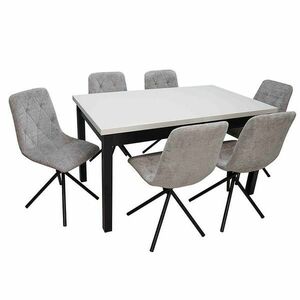 Étkező készlet 1+6 Juma kasmír/fekete kép