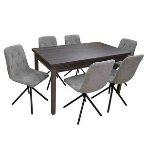 Étkező készlet 1+6 Walia tölgy windmill dark kép