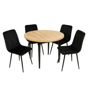 Étkező készlet 1+4 Bino artisan/fekete kép