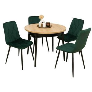 Étkező készlet 1+4 Melania artisan/fekete kép