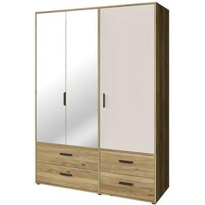 Szekrény Mokkaro Moks838-M802 1d2lud4sz Homok/Tölgy Mauvella kép