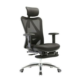 Irodai szék Angel Europa Lábtartóval Fekete kép