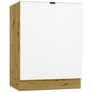 Konyhaszekrény Cosmo Gianna D60 P/L Fehér Alaszka/Tölgy Artisan kép