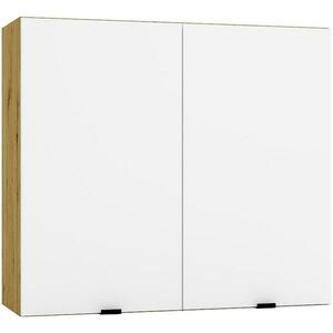 Konyhaszekrény Cosmo Gianna W80 Fehér Alaszka/TölgyArtisan kép