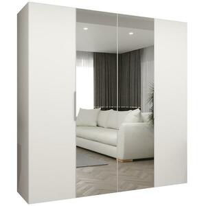 Szekrény Marbella II 200 fehér/ezüst kép