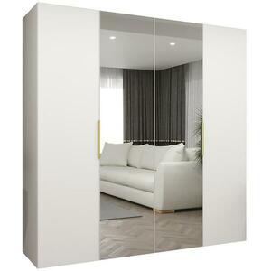 Szekrény Marbella II 200 fehér/arany kép