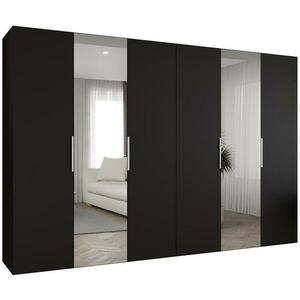 Szekrény Marbella II 300 fekete/ezüst kép