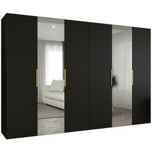 Szekrény Marbella II 300 fekete/arany kép