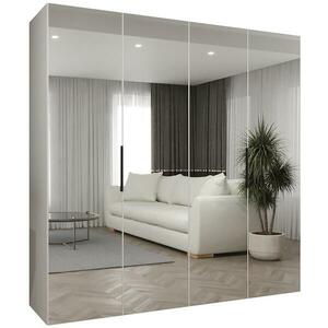 Szekrény Marbella III 200 fehér/fekete kép