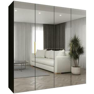 Szekrény Marbella III 200 fekete/arany kép