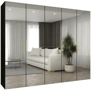 Szekrény Marbella III 250 fekete/arany kép