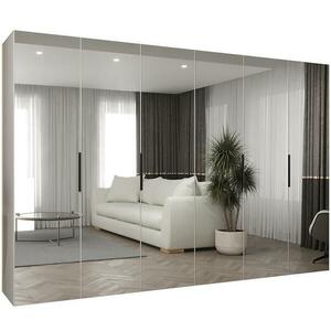 Szekrény Marbella III 300 fehér/fekete kép