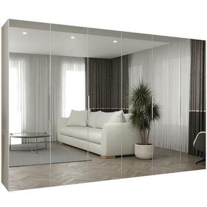 Szekrény Marbella III 300 fehér/ezüst kép