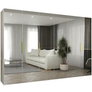 Szekrény Marbella III 300 fehér/arany kép