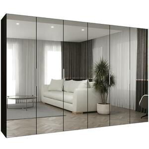 Szekrény Marbella III 300 fekete/ezüst kép